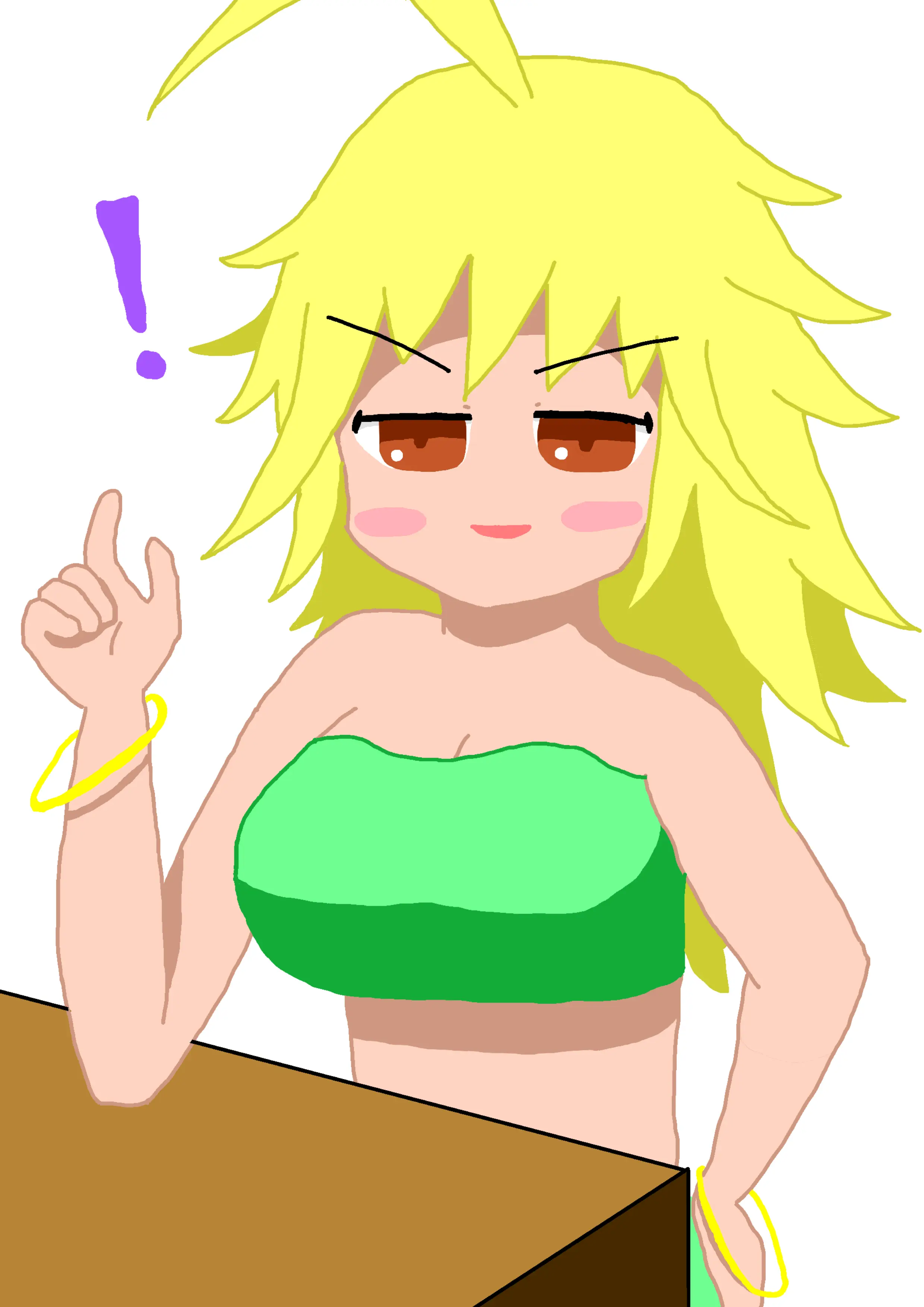 腕相撲しようと誘ってくる謎のキャラ